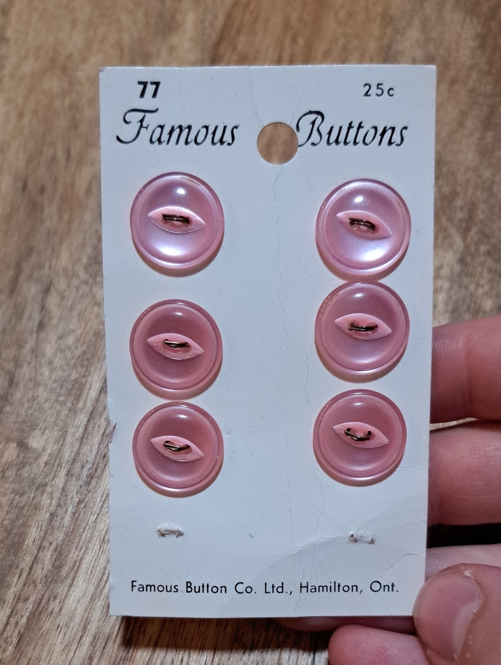 FREE W Purchase Vintage Buttons Set Of 6